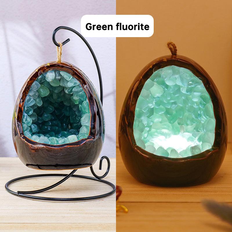 Amethyst Dinosaur Egg Light