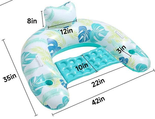 Flotteur de piscine en forme de U - Gonflable