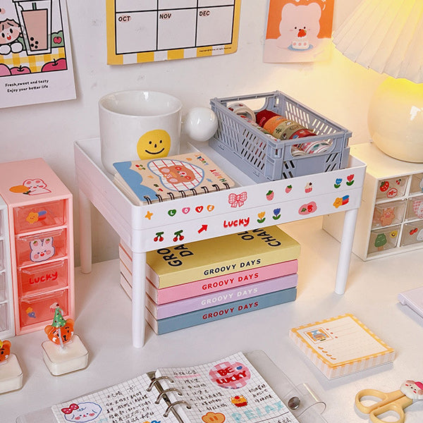 Simple Double-Layer Desk Rack