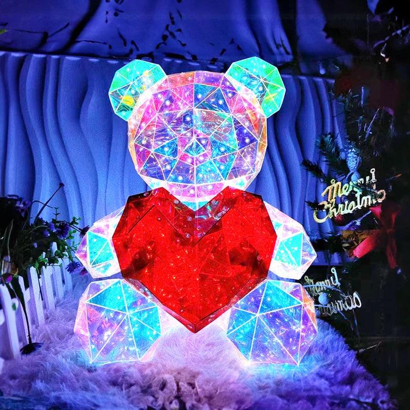 Ours en peluche lumineux à LED