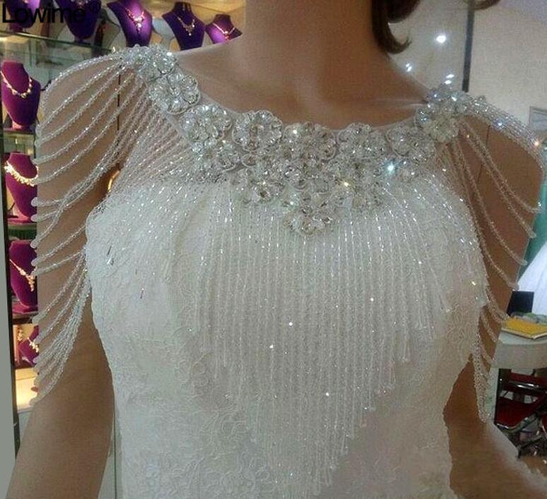 White Crystal Bolero Wedding Wrap