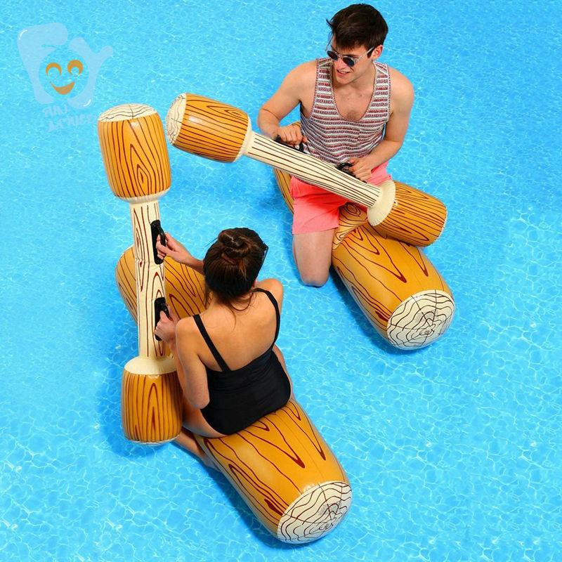 Ensemble de joute pour piscine gonflable