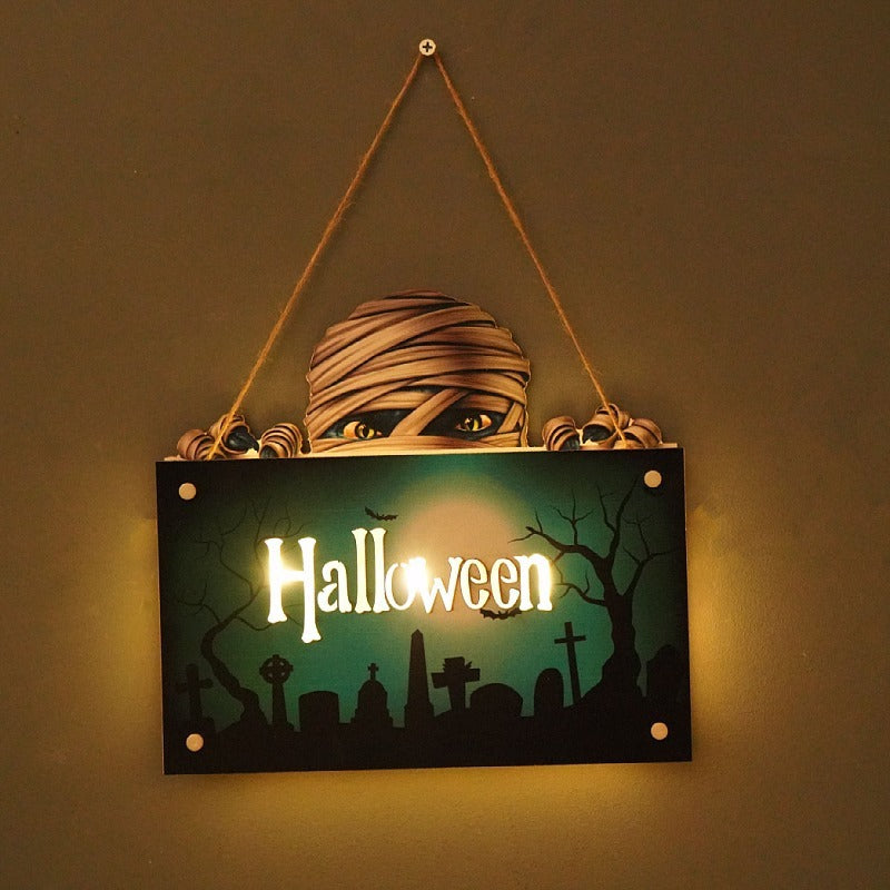 Pumpkin Halloween Light Sign