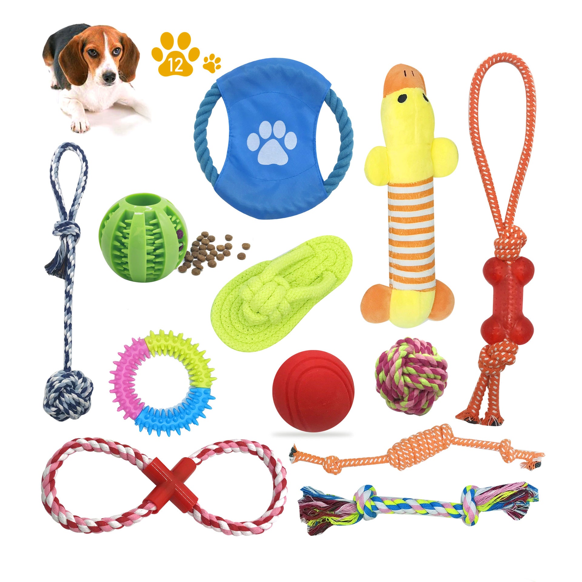 Juego de juguetes para perros