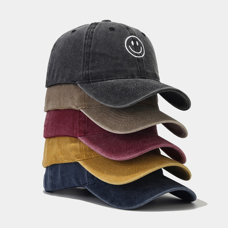 Bonita gorra unisex con cara sonriente