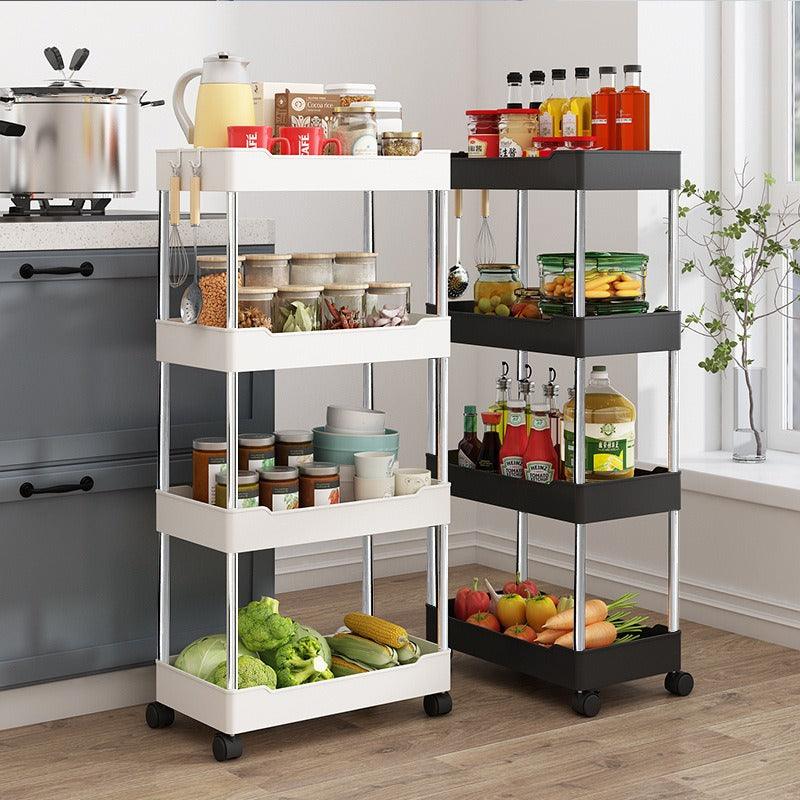 Multifunctional Rolling Shelf: Bathroom, Kitchen, and More