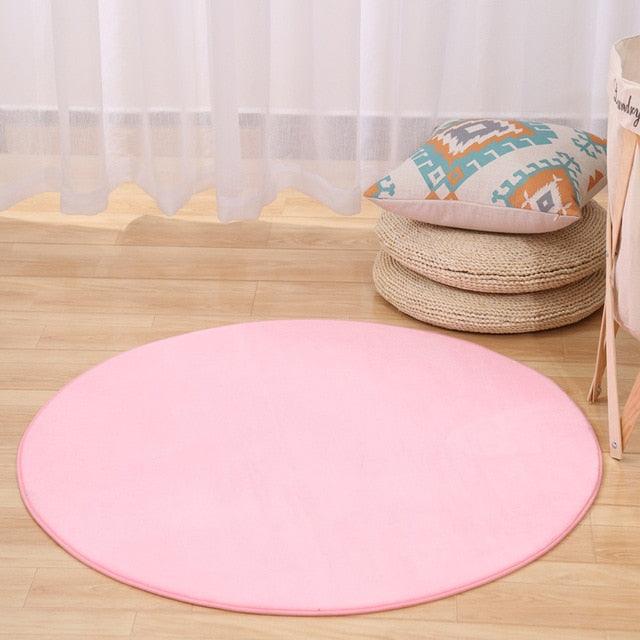 Round memory foam rug