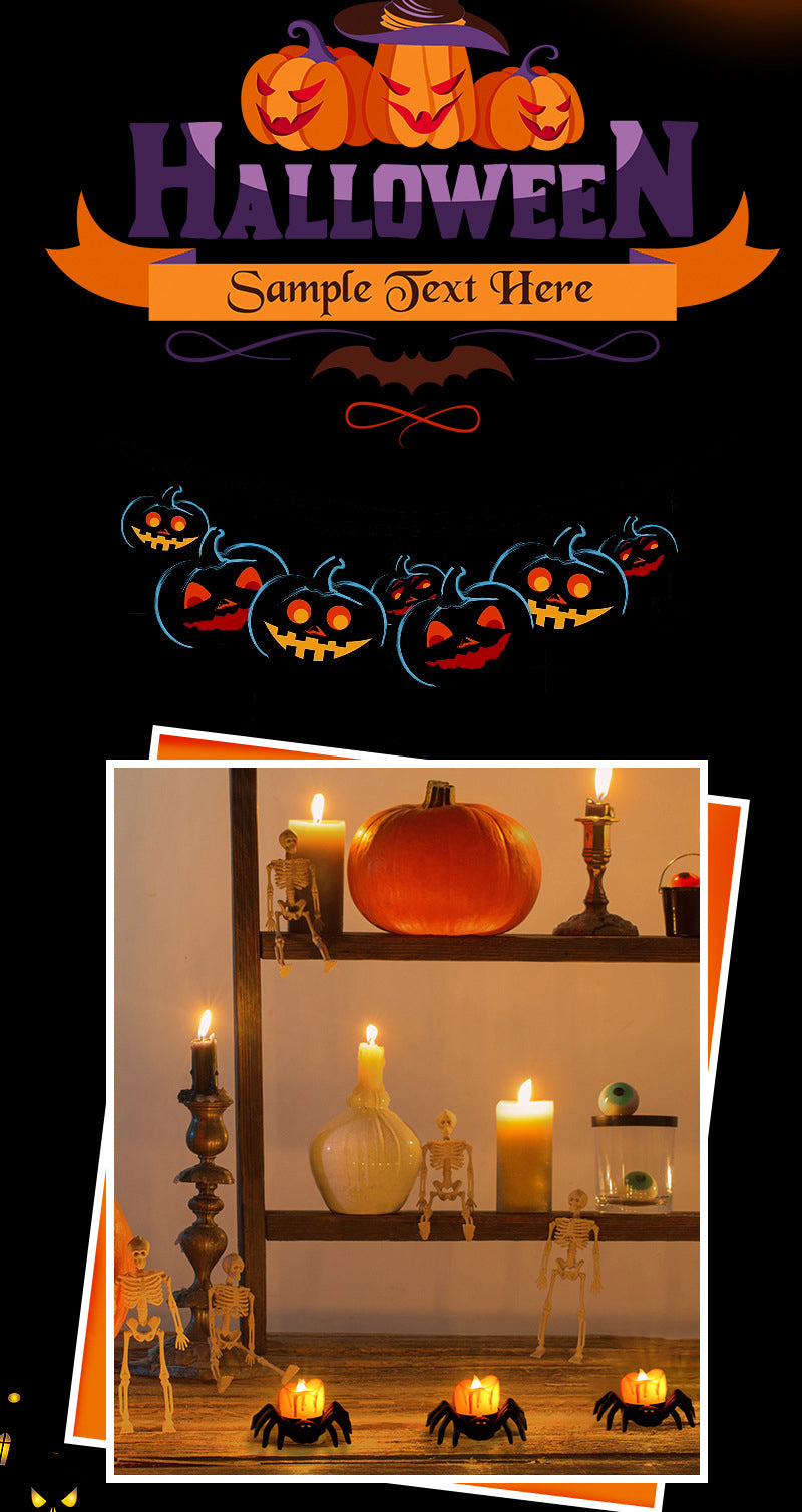 Lampe LED citrouille d'Halloween 