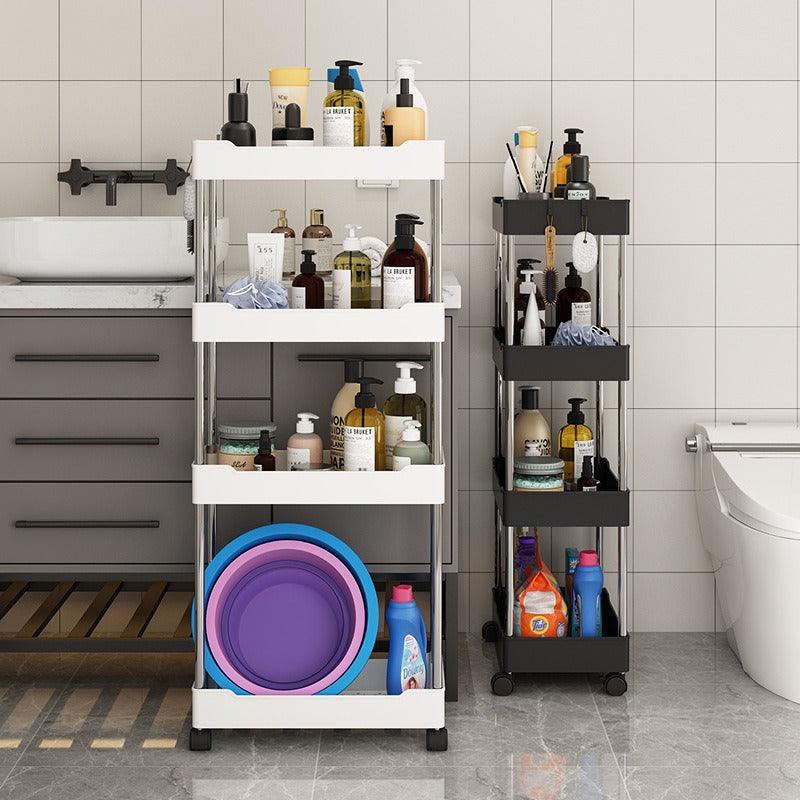 Estante rodante multifuncional: baño, cocina y más