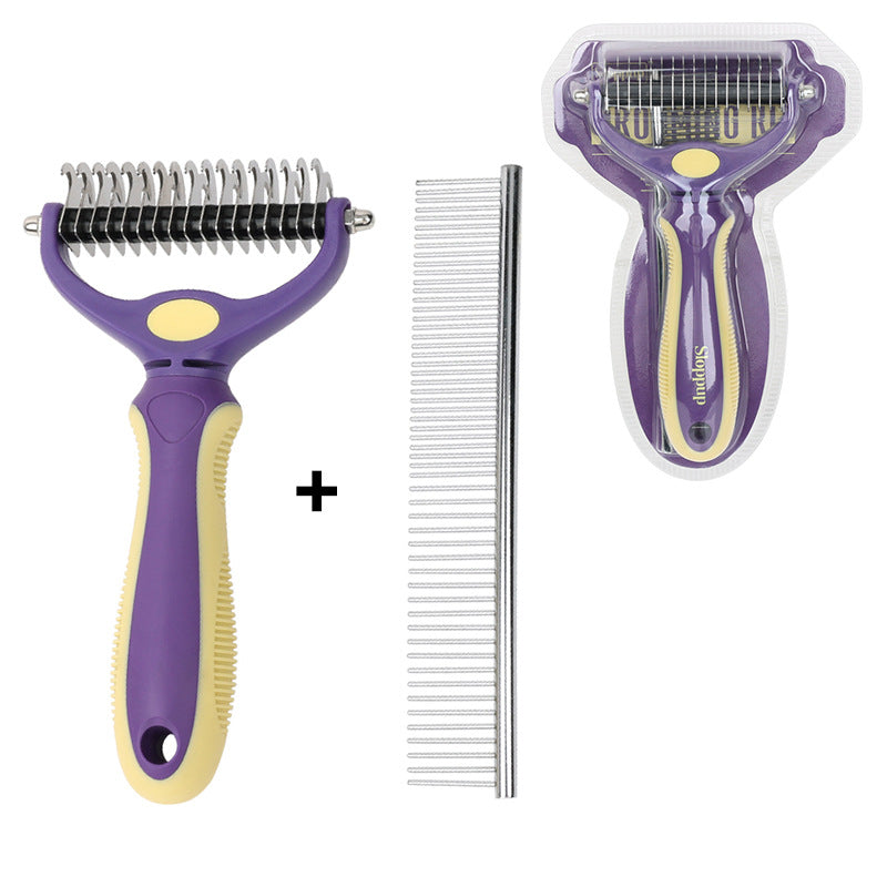 Double-sided comb and nail clippers