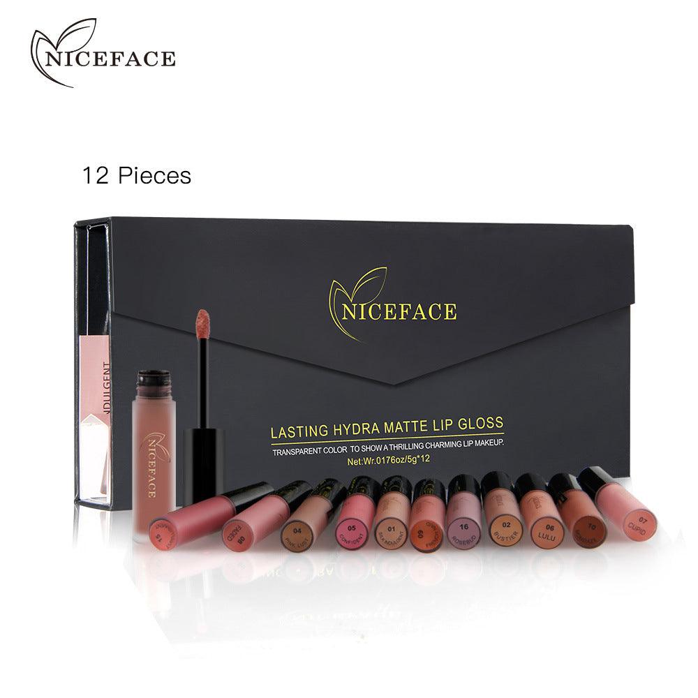 12 Lipstick Set: Matte & Glossy