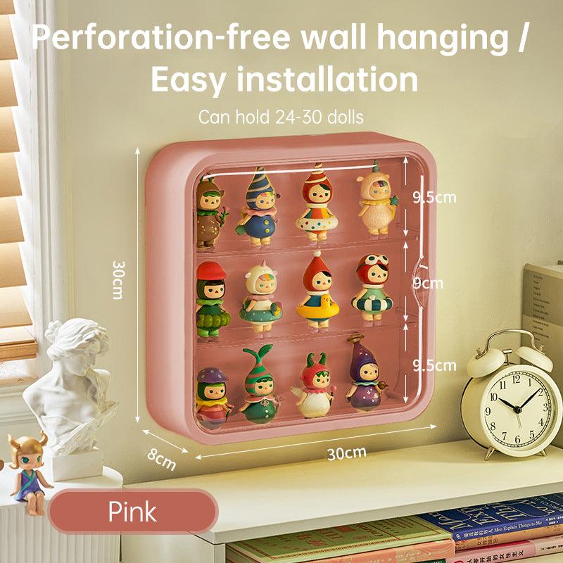 Collection Box - Handmade Doll Frame, Transparent, Wall-Mounted