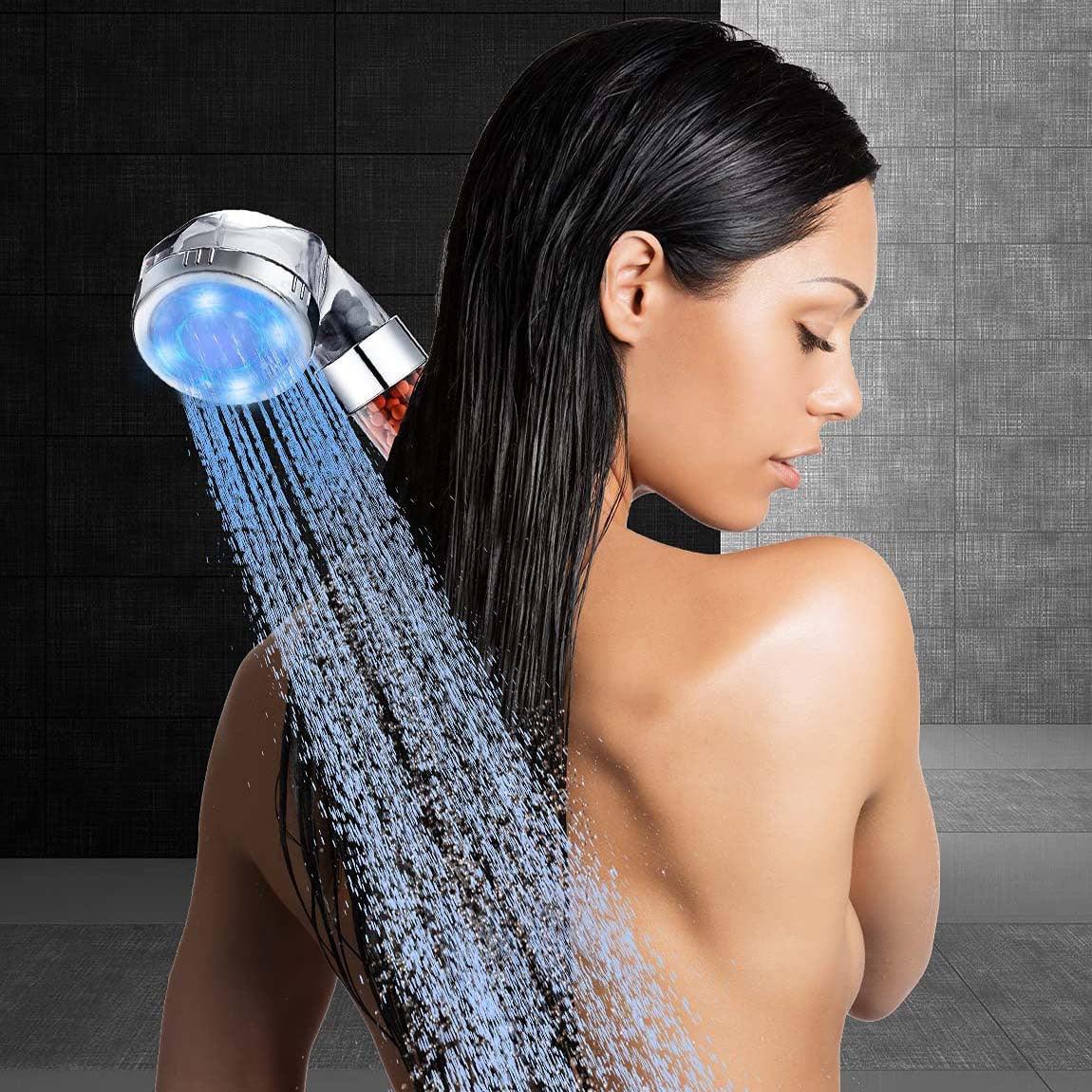 Color-Changing LED Shower Head