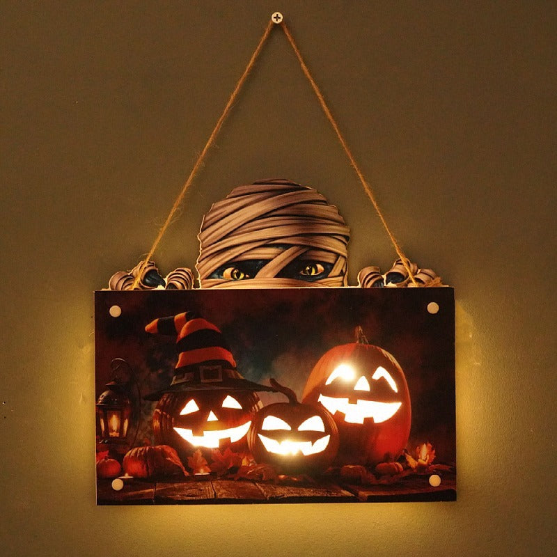 Pumpkin Halloween Light Sign