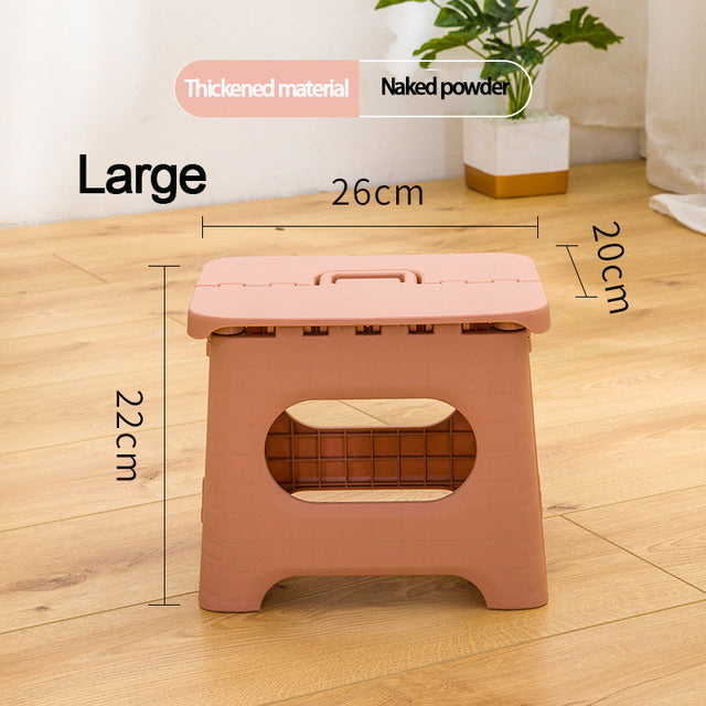 Train Maza Folding Stool: Portable, plastic, for home, subway, outdoor use