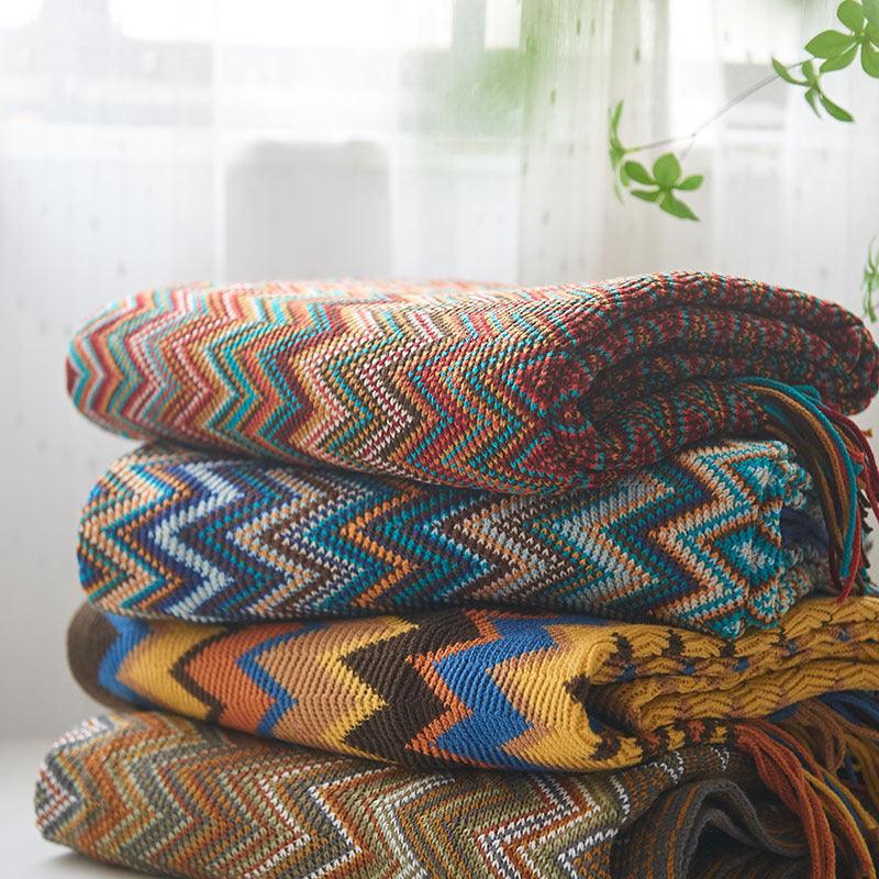 Bohemian Knit Blanket