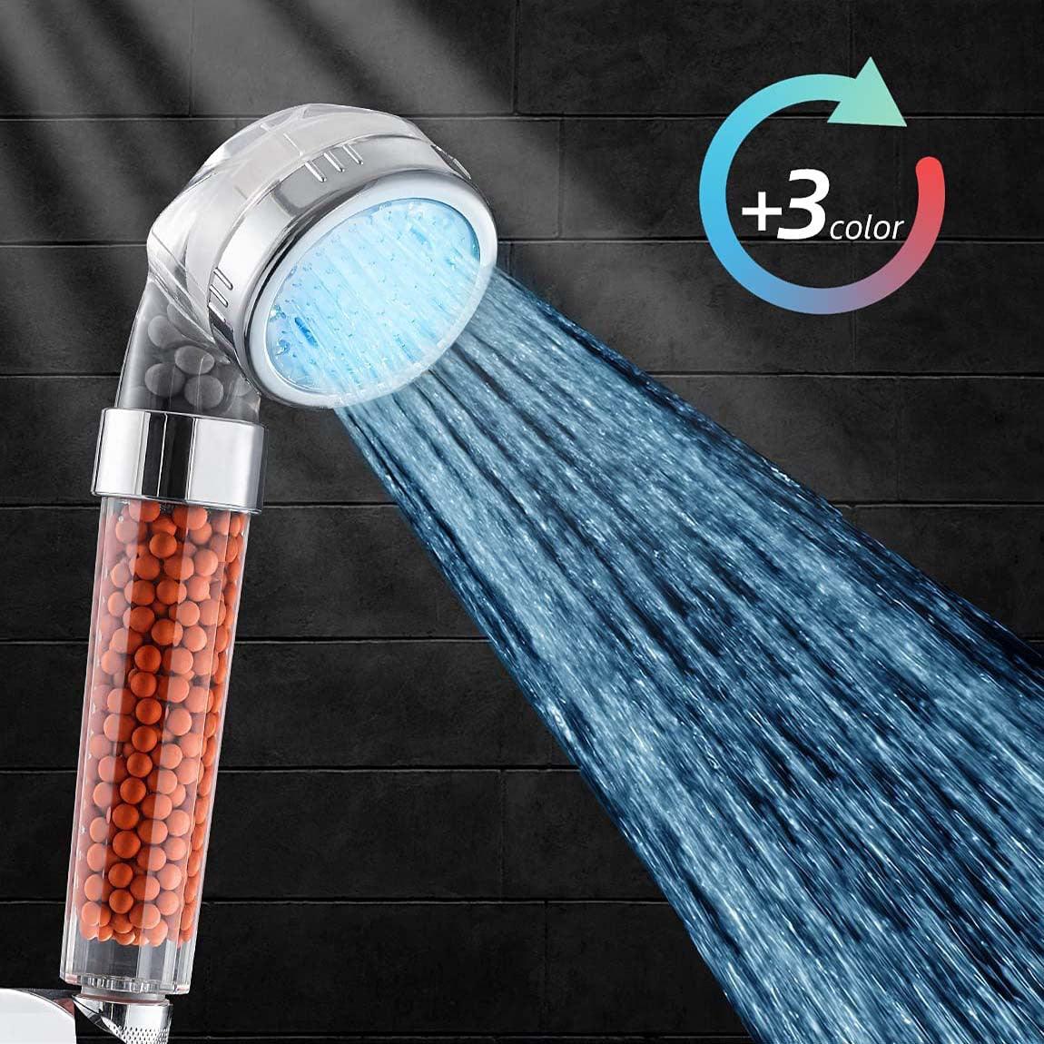 Pommeau de douche à LED à changement de couleur