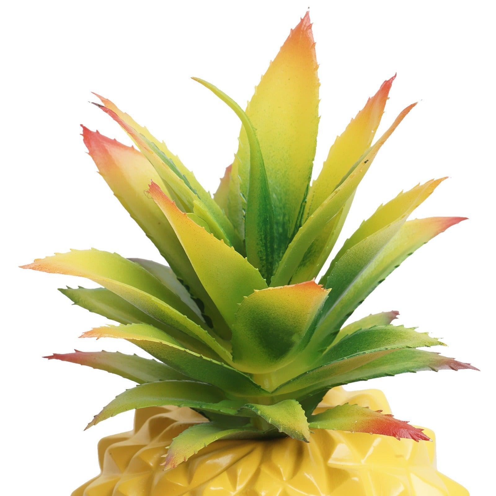 Yellow pineapple desk plant