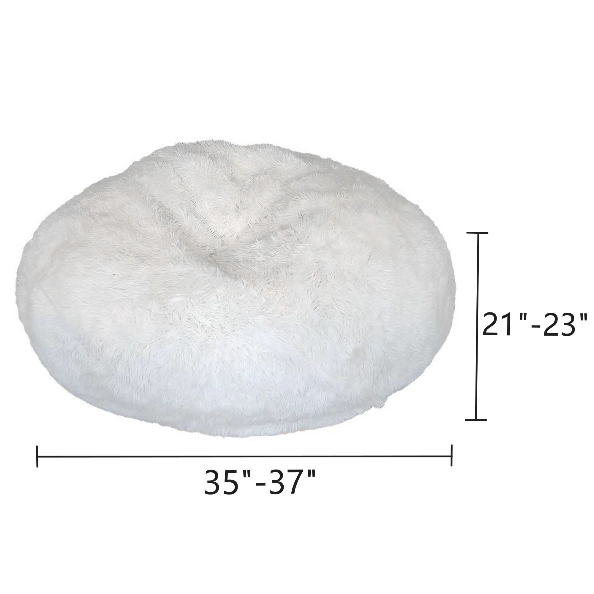 3 ft Luxury Fur Bean Bag Chair