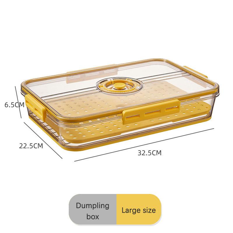 Caja de plástico transparente grande para refrigerador