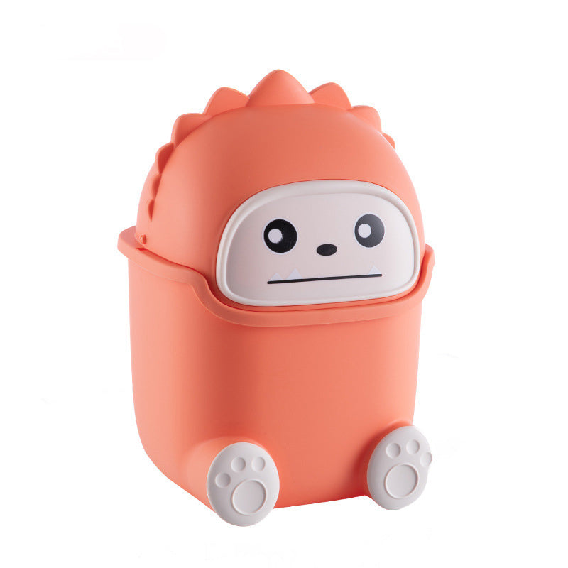 Mini cute desktop trash bin