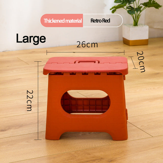 Train Maza Folding Stool: Portable, plastic, for home, subway, outdoor use