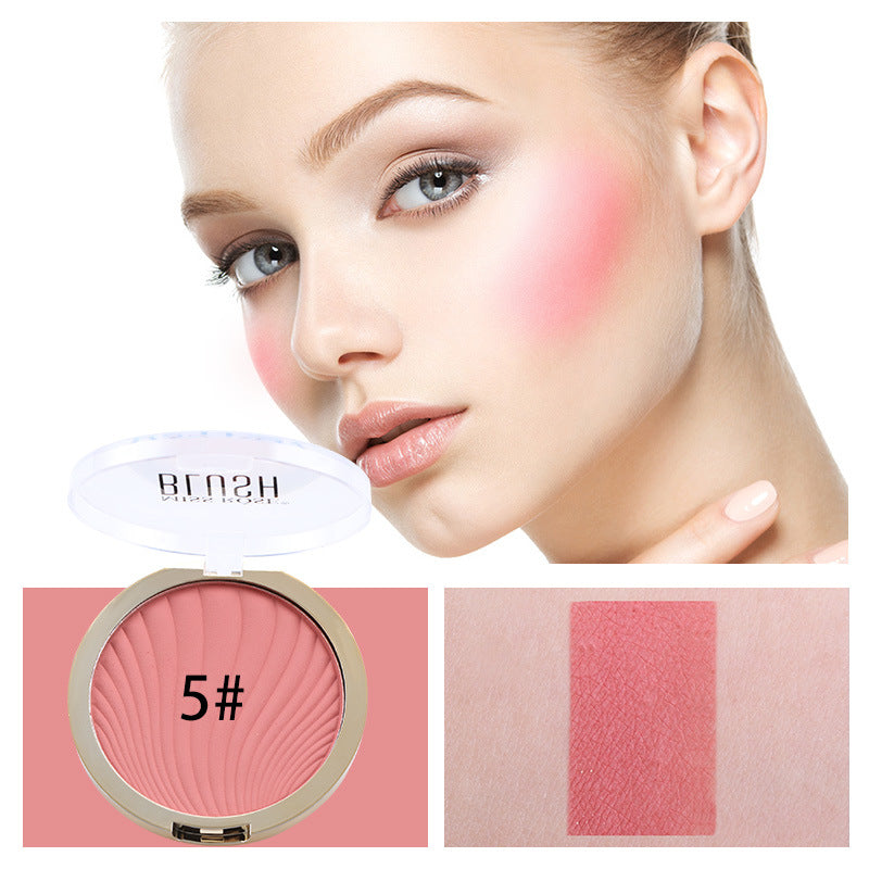 6-Color Matte Blush & Highlighter Palette