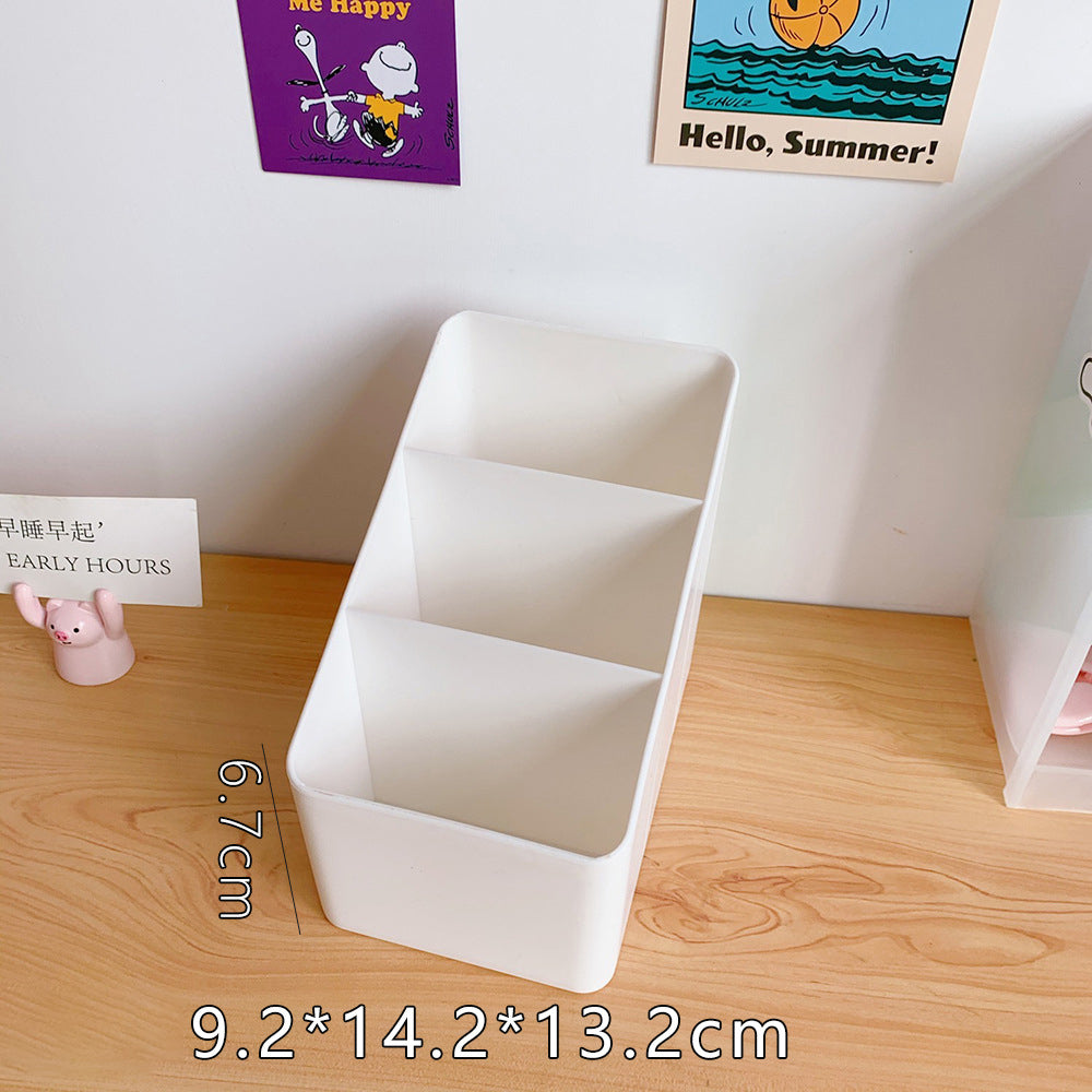 Red & White Desk Storage Box