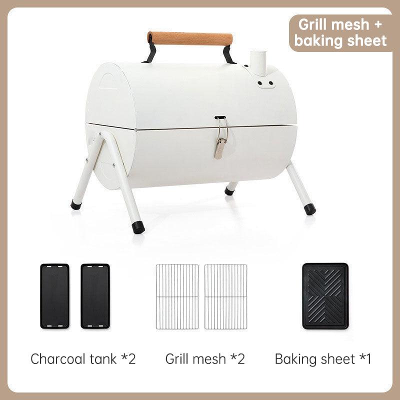 Double-Sided Charcoal Grill