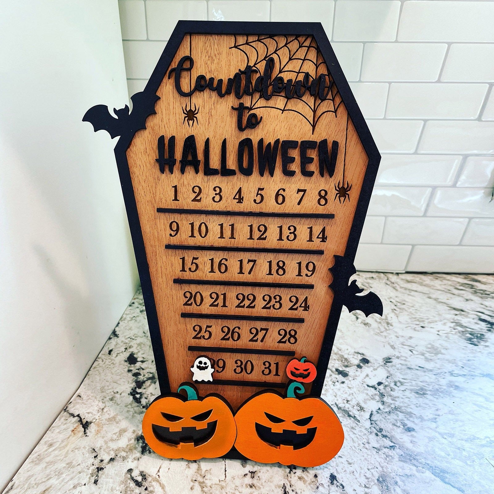 Decoración de Halloween en madera