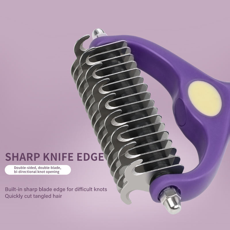 Double-sided comb and nail clippers