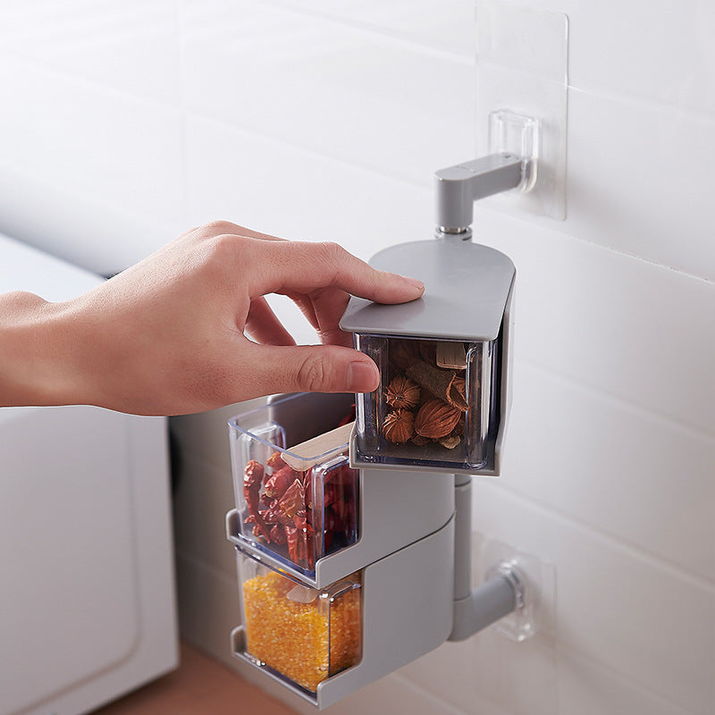 Rotating Wall-Mount Spice Rack