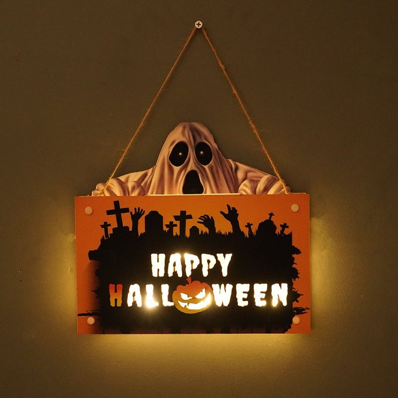 Pumpkin Halloween Light Sign