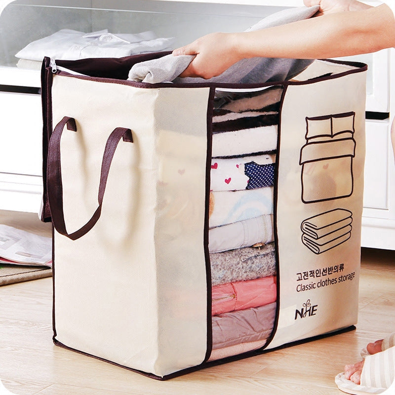 Sac de rangement pour couette non tissé de style coréen – Portable et durable