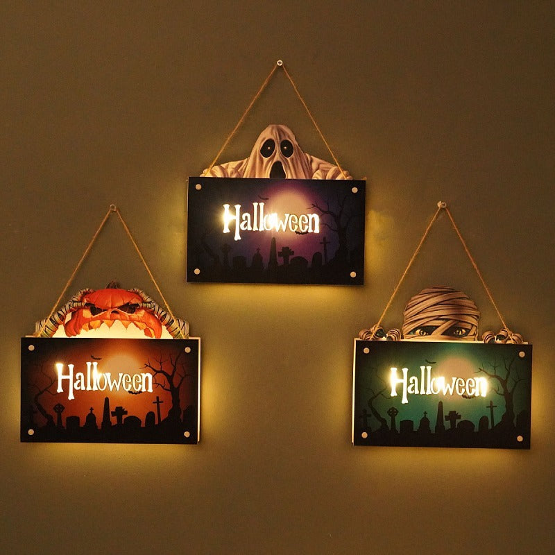 Pumpkin Halloween Light Sign