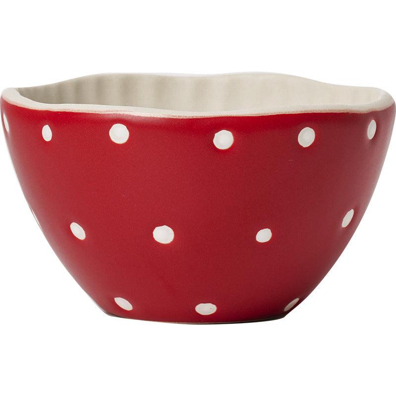 Ensemble en céramique Champignon rouge : tasse et assiette