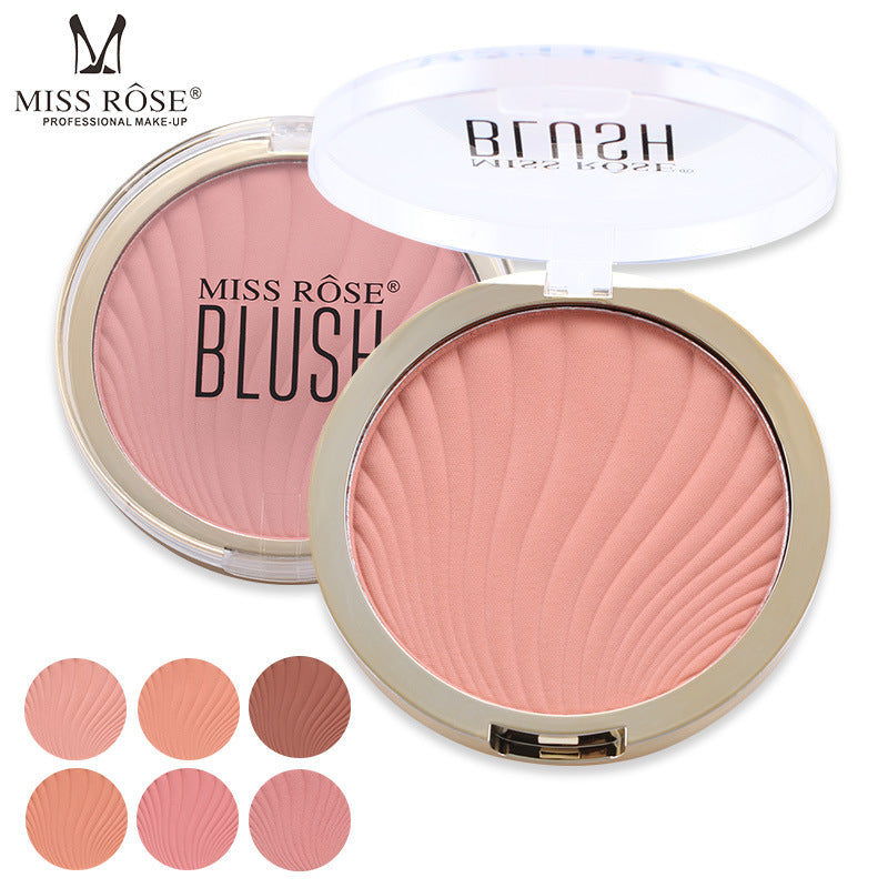 6-Color Matte Blush & Highlighter Palette