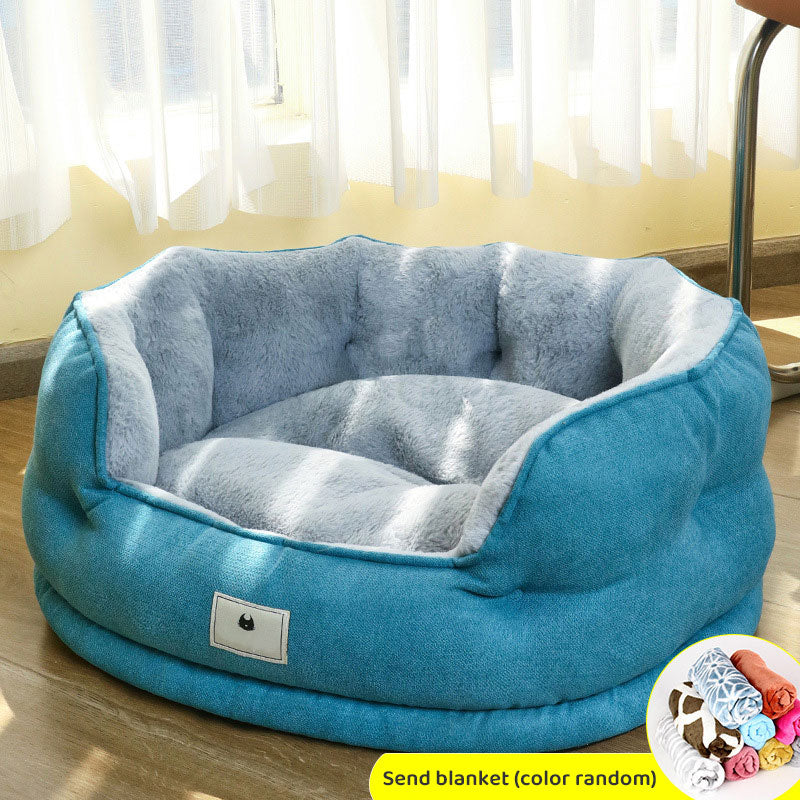 Cama para perros de invierno + manta