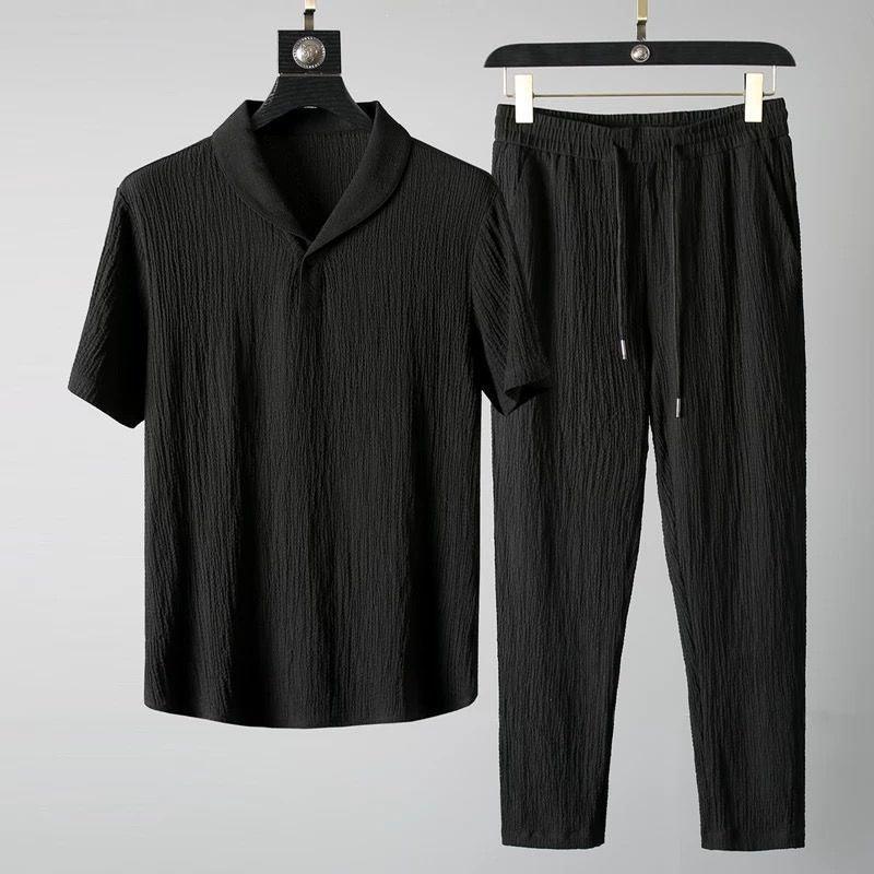 Men's Pleated Casual Suit