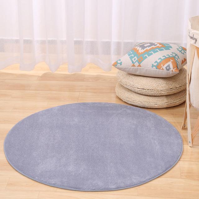 Round memory foam rug