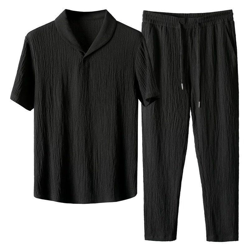 Men's Pleated Casual Suit