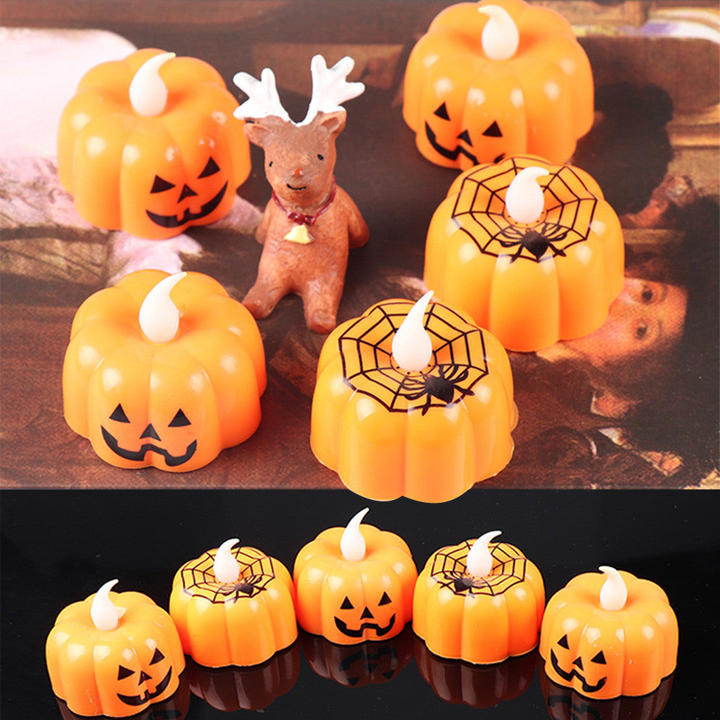 Vela LED de calabaza para Halloween