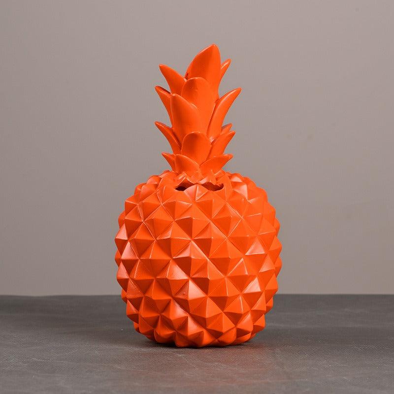 Pot de rangement pièce de monnaie ananas décoration résine