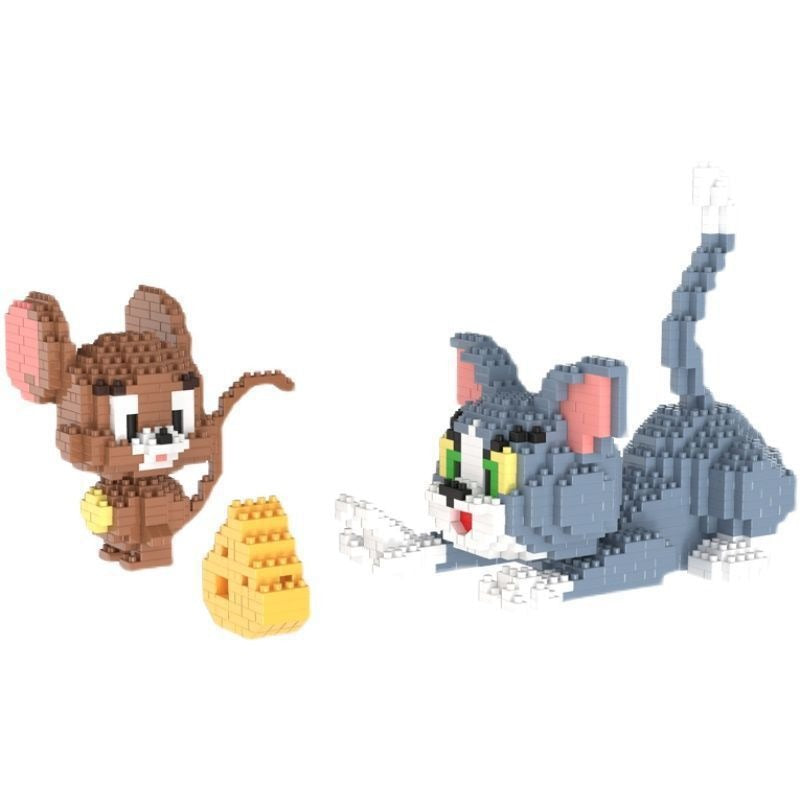 Bloques Lego de gato y ratón