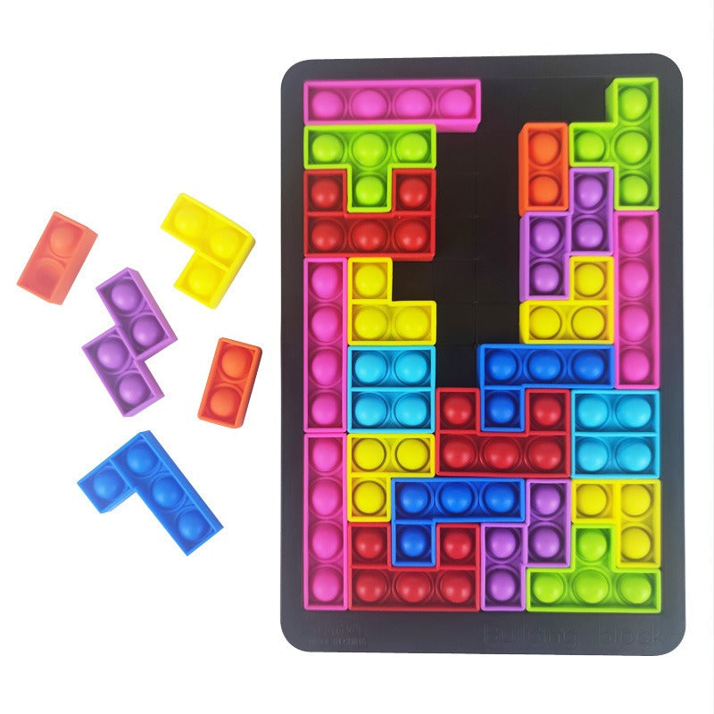 Rompecabezas de burbujas de Tetris para niños