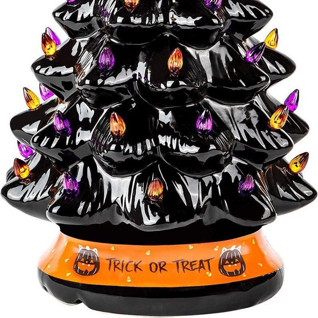 Black Luminous Halloween Tree