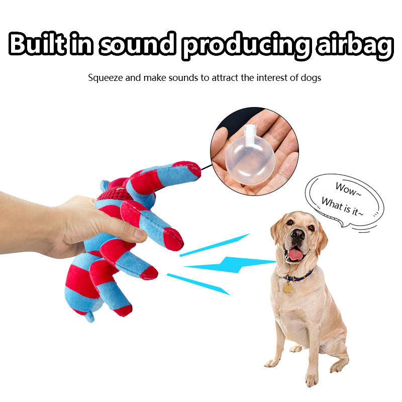 Sound plush dog toy resistant