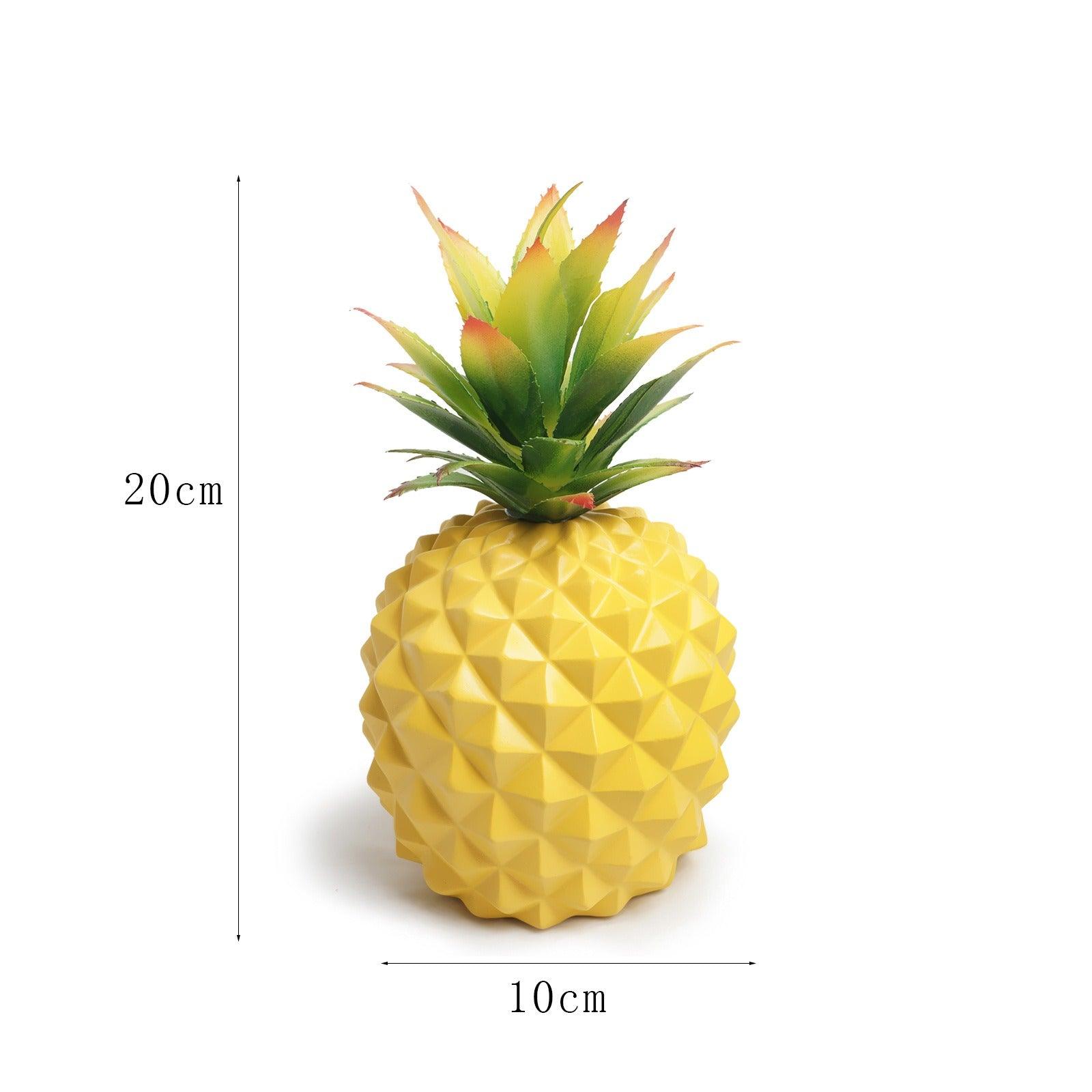 Yellow pineapple desk plant