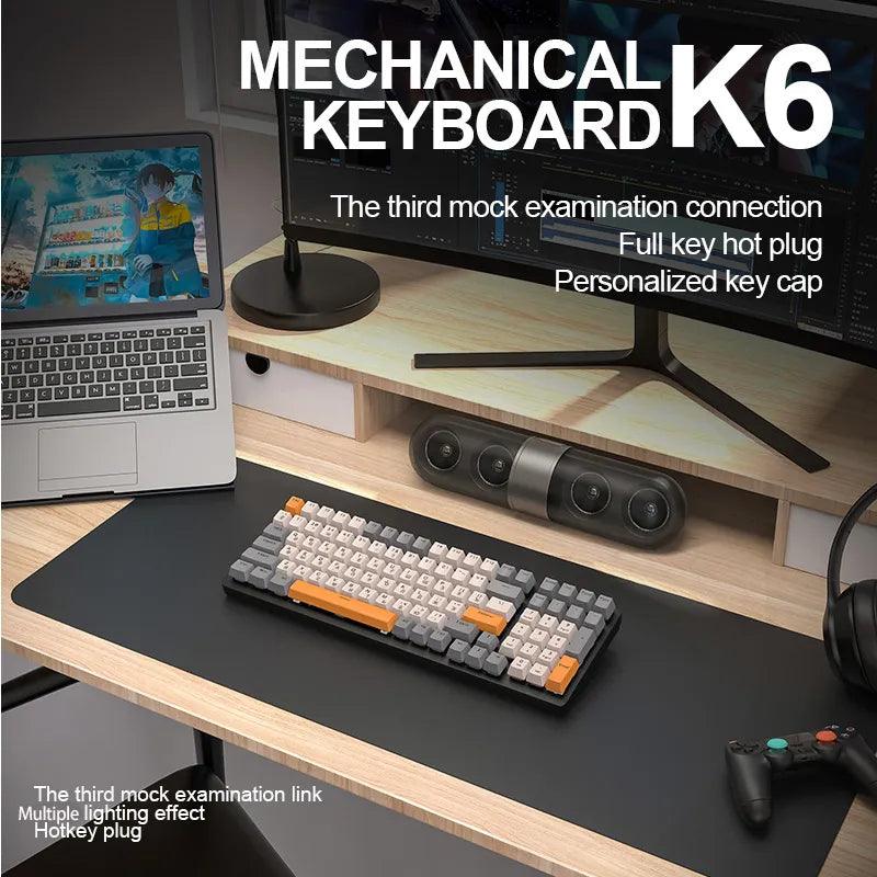 Teclado mecánico inalámbrico K6