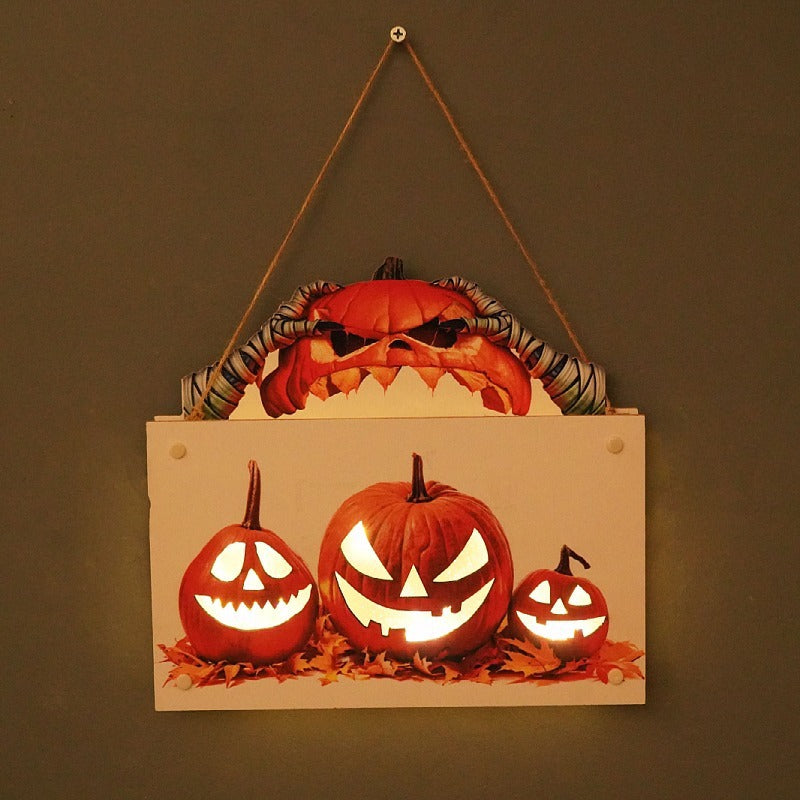 Pumpkin Halloween Light Sign